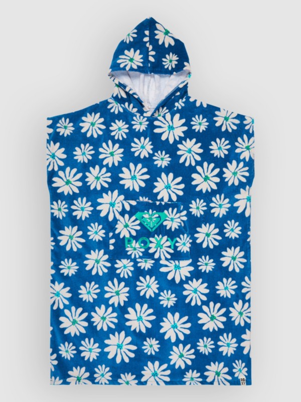 Roxy Stay Magical Printed Surf Poncho coconut milk flower soul