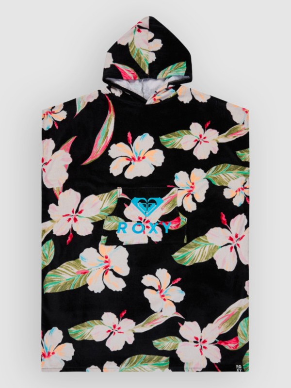 Roxy Stay Magical Printed Surf Poncho anthracite spring ch