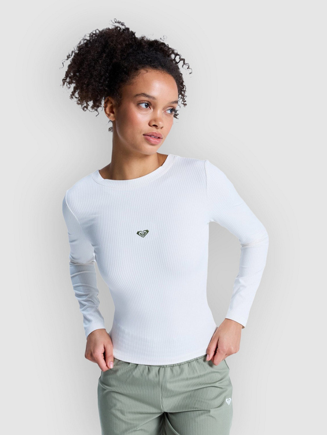 Roxy Rise & Vibe Rib Crossed Backls Long Sleeve T
