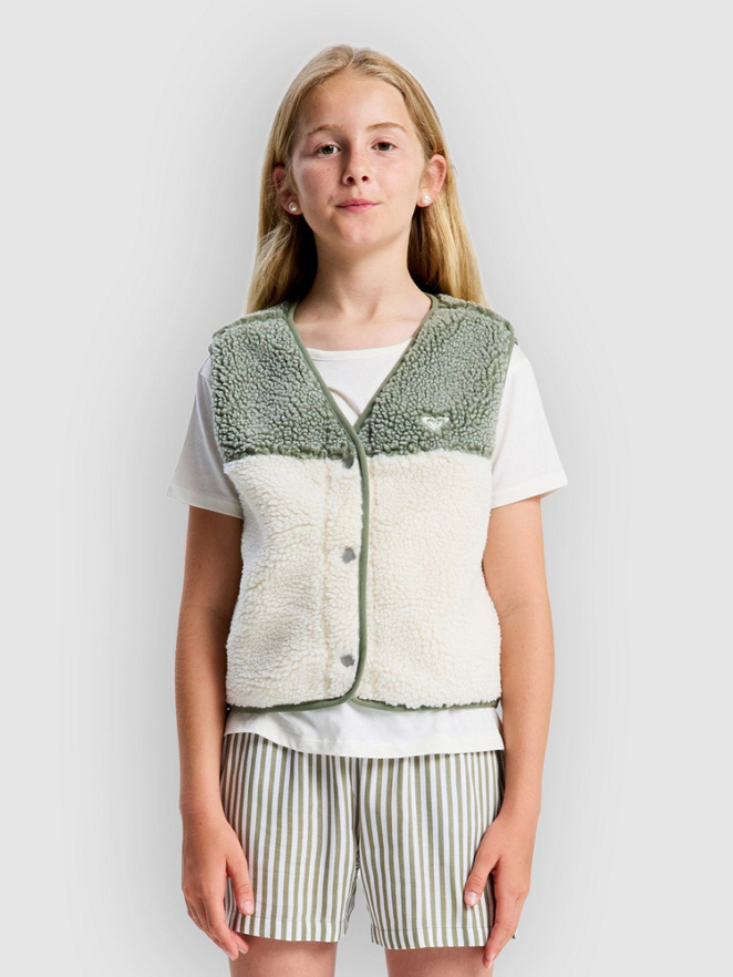 Roxy Iconic Color Block Kids Fleecejacke