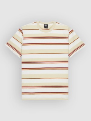 Quiksilver Lekoni Stripe T-Shirt bone white lekoni stripe kaufen