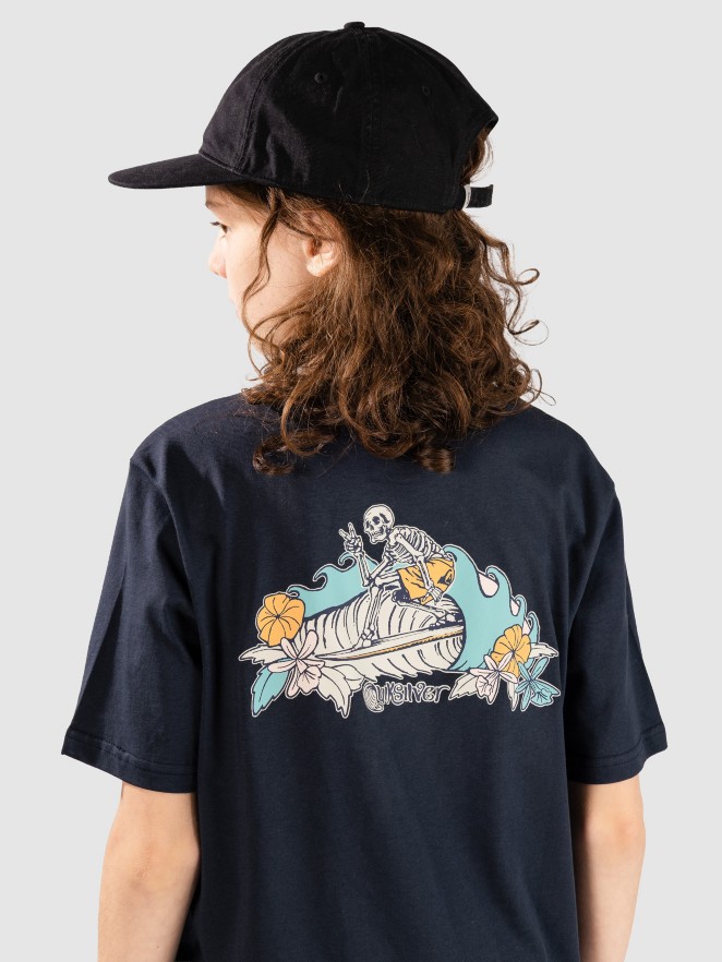 Quiksilver Skeleton Ride Kids Tricko