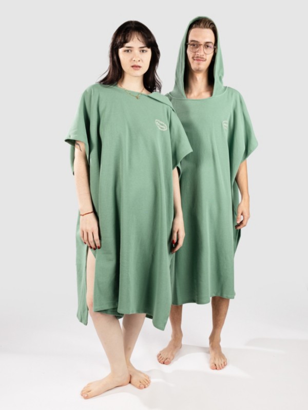 Blue Tomato Waffle Surf Poncho sea green
