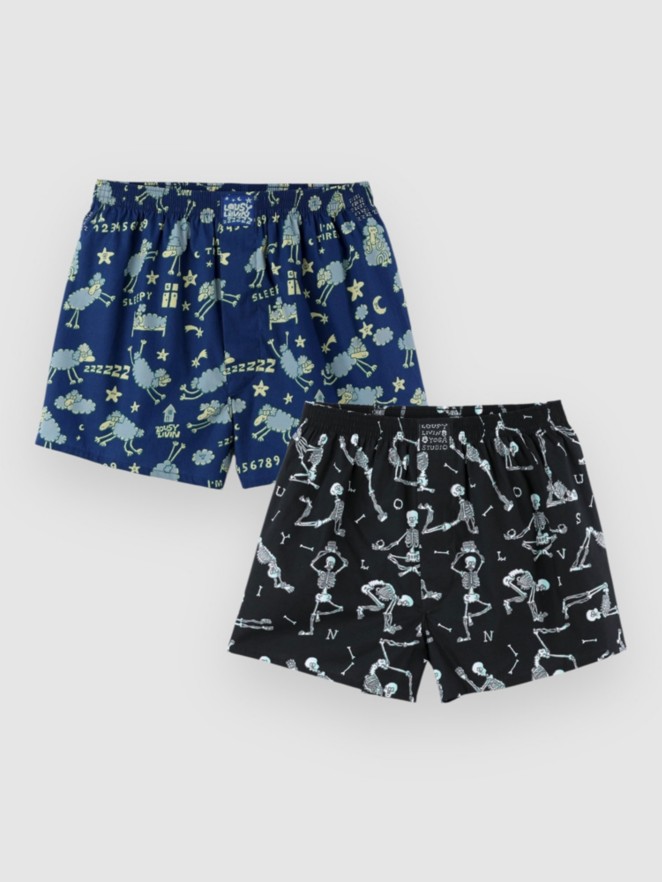 Lousy Livin Sheep & Yoga 2 Pack Boxershorts