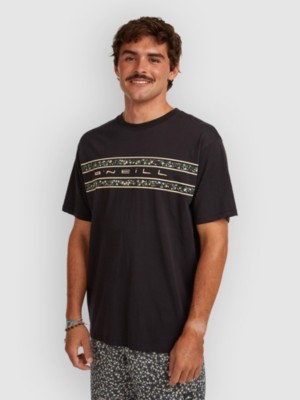 O’Neill Flower Stripe T-Shirt Zwart Out