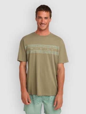 O’Neill Flower Stripe T-Shirt Avery Fern