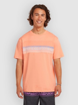 O’Neill Logo Stripe T-Shirt Funky Peach