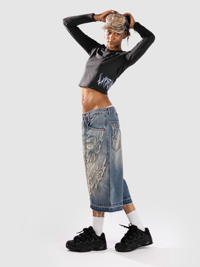 Vitriol Lena Ultra Baggy Jort Kratasy