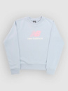 New Balance Ft Stacked Logo Crew Kids Pulover