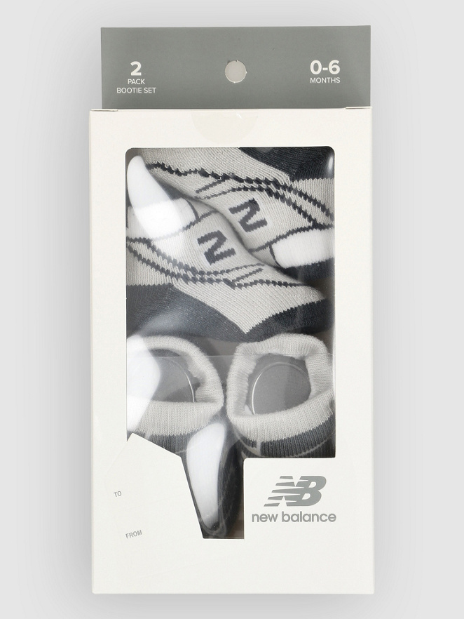 New Balance Classics 2 Pack Bootie Set Kids Socks