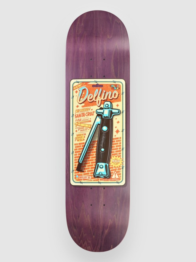Santa Cruz Delfino Switchblade Comb 8.25″ Skateboard Deck