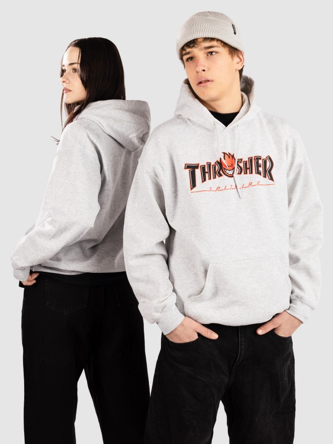 Thrasher X Spitfire Big Head Outline Sweat à capuche