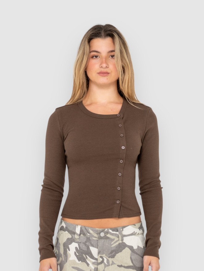Rusty Button Up Long Sleeve T-Shirt
