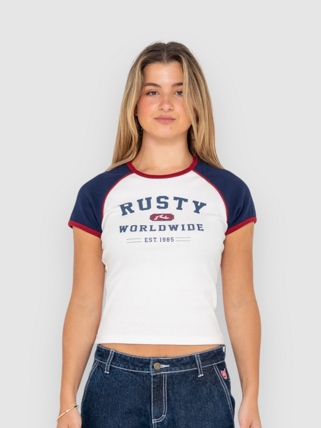 Rusty Mr Worldwide Raglan Skimmer T-Shirt manches longues