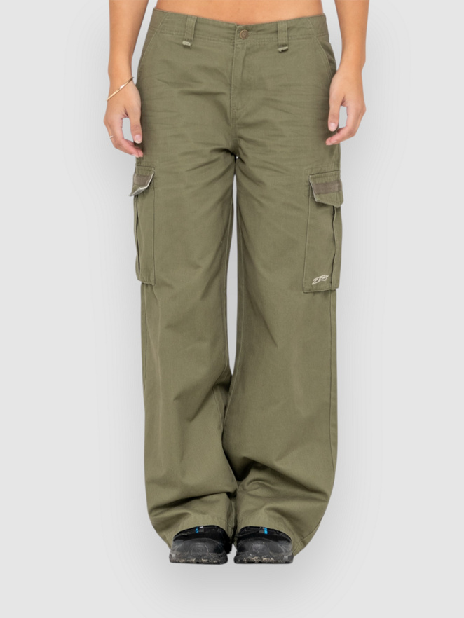 Rusty Tank Girl Low Rise Wide Fit Cargo Pantalon