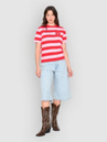 24 Colours 12481A Striped Flower T-Shirt