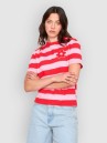 24 Colours 12481A Striped Flower T-Shirt