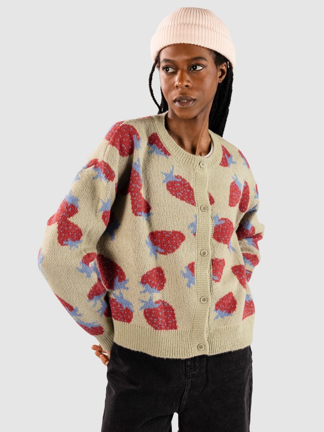 24 Colours 41328 Strawberry Knitted Cardigan