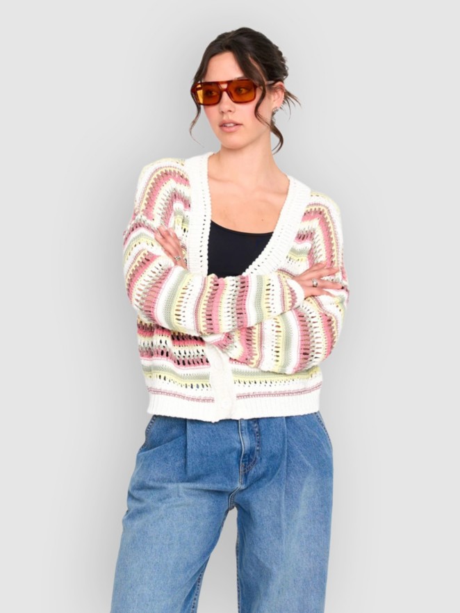 24 Colours 41365B Striped Knitted Cardigan