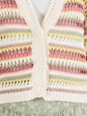 24 Colours 41365B Striped Knitted Cardigan