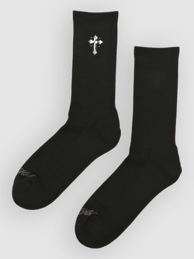 Ninth Hall Metal Cross Socks