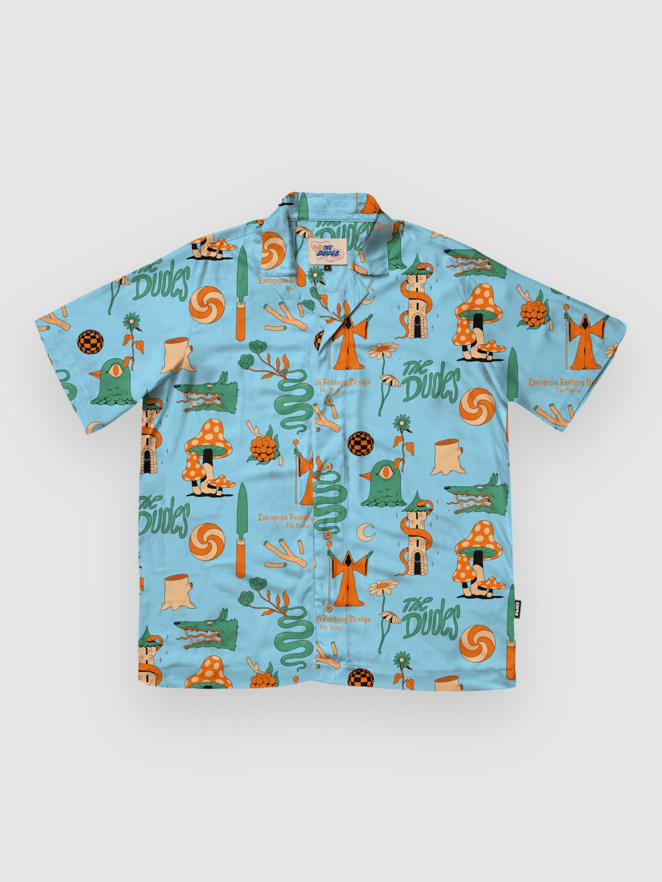 The Dudes European Fantasy Blue Hawaiian Shirt