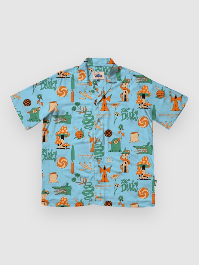 The Dudes European Fantasy Blue Hawaiian Shirt