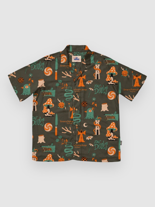 The Dudes European Fantasy Brown Hawaiian Skjorte
