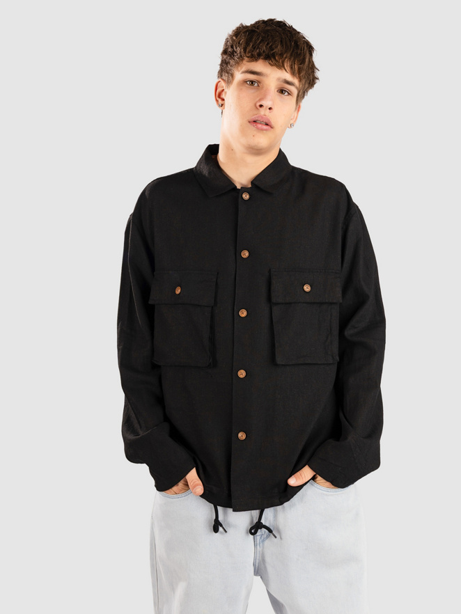 Anerkjendt Akotto Cot-Linen-Vis Overshirt Chaqueta