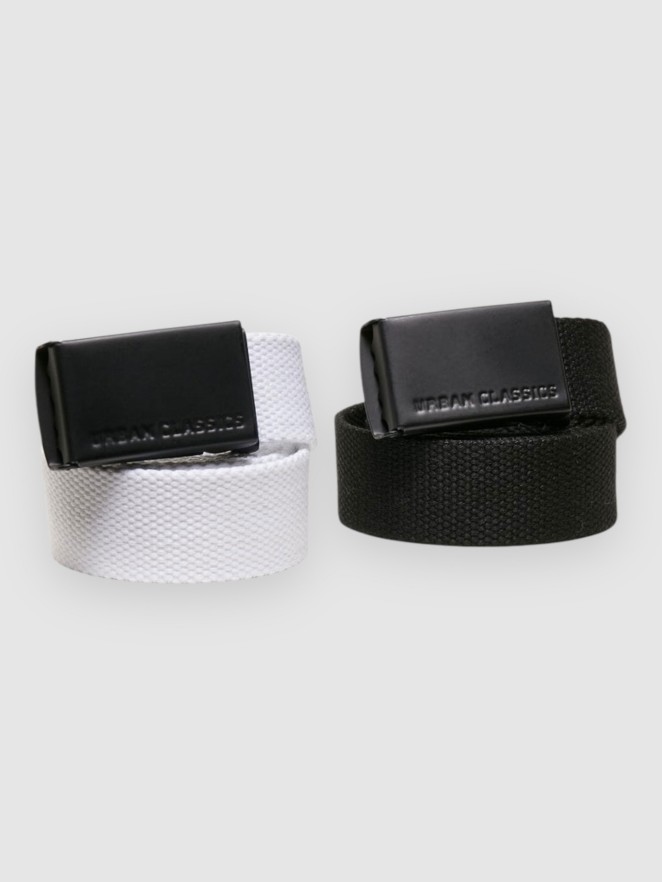 Urban Classics Canvas 2-Pack Gürtel Gürtel