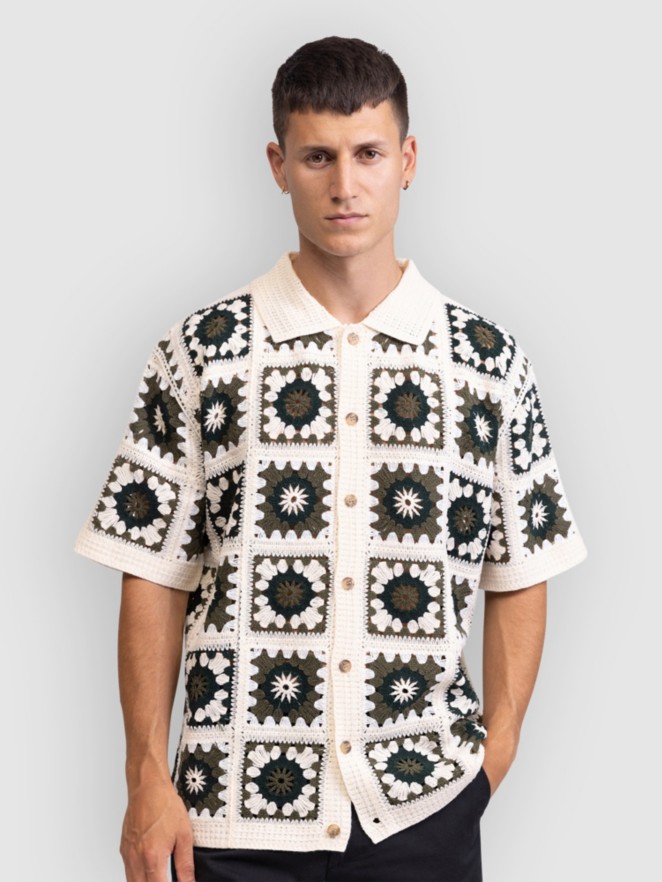 Redefined Rebel RRFabian Crochet Boxy Fit Hemd