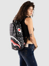 Sprayground Gray Peeking Character Check Backpack