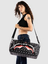 Sprayground Gray Peeking Character Check Duffle Travel B