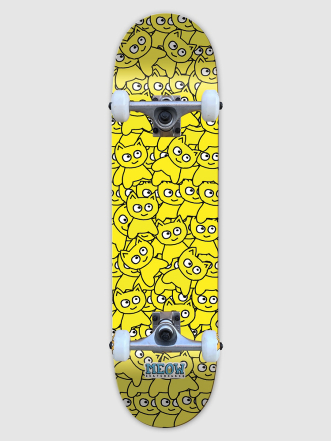 Meow Skateboards Sticker Pile Soft Top CMYK 6.75″ Skateboard complet