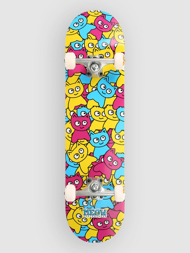 Meow Skateboards Sticker Pile CMYK 7.75″ Complete