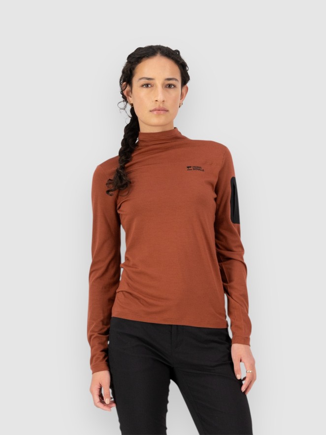 Mons Royale Diversion Merino Mock Neck Long Sleeve Tech