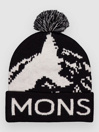 Mons Royale Mtn Pixel Merino Pom Pom Beanie