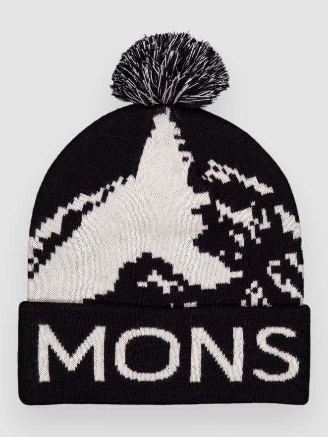 Mons Royale Mtn Pixel Merino Pom Pom Beanie