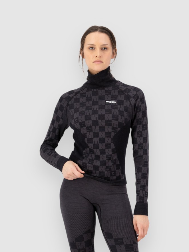 Mons Royale Ascender Merino Mock Neck Funktionsshirt