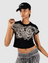 Affliction Flaming Dragon Crop Baby T-Shirt