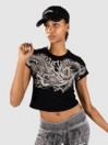 Affliction Flaming Dragon Crop Baby T-Shirt