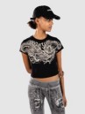 Affliction Flaming Dragon Crop Baby T-Shirt