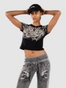 Affliction Flaming Dragon Crop Baby T-Shirt