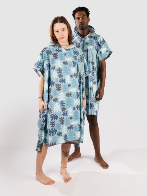 After Outdoor Series Surf Poncho  blue gray