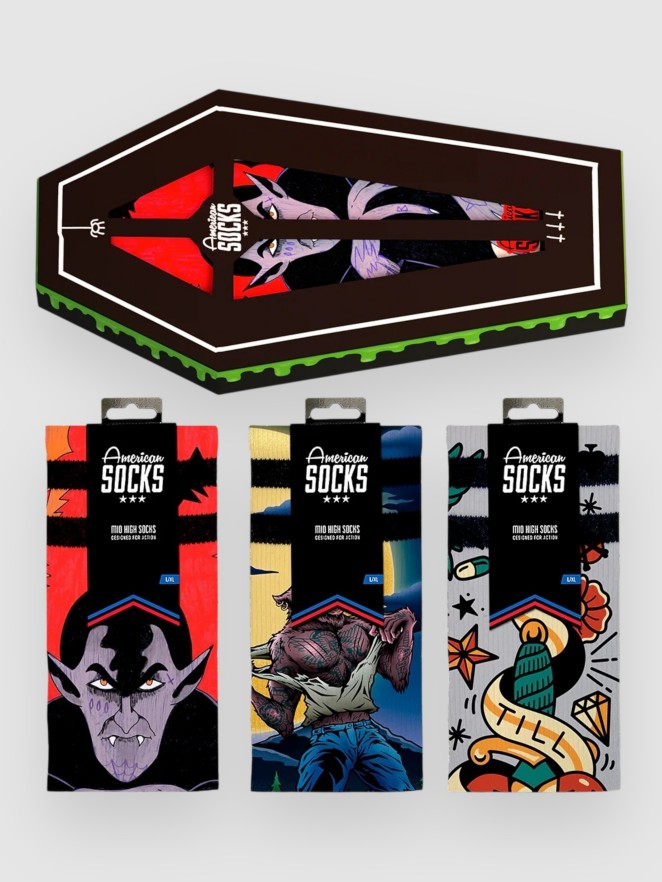 American Socks Coffin - Giftbox Socks