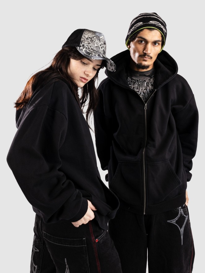 Urban Classics Vintage Heavy Hettegenser med glidelås