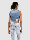 True Religion Lace Up Denim Tank Top