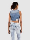 True Religion Lace Up Denim Tank Top