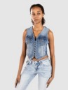 True Religion Lace Up Denim Tank Top