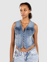 True Religion Lace Up Denim Tank Top